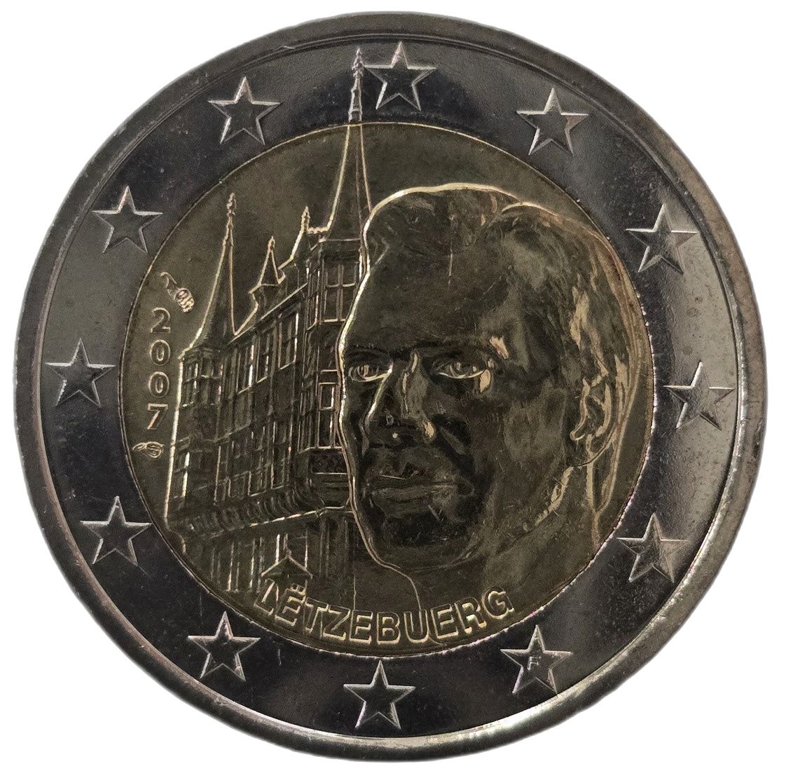 2 euros conmemorativa Palacio Gran Ducal Año 2007